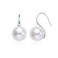 10-11mm Natural Pearl Drop Earrings with S925 Silver Hooks