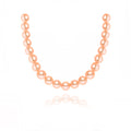 Pink & Orange Natural Freshwater Edison Pearl Necklace | 7-8mm & 3-4mm Gradient Beads