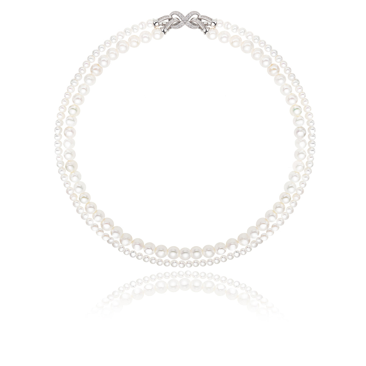 Convertible Double-Strand Natural Freshwater Pearl Necklace – Versatile Multi-Style Fashion Jewelry