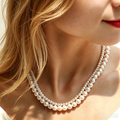 Convertible Double-Strand Natural Freshwater Pearl Necklace – Versatile Multi-Style Fashion Jewelry