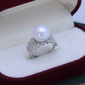Eternal Dreamweaver Collection | S925 Silver Zircon & Pearl Ring - Romantic Love Symbol Band